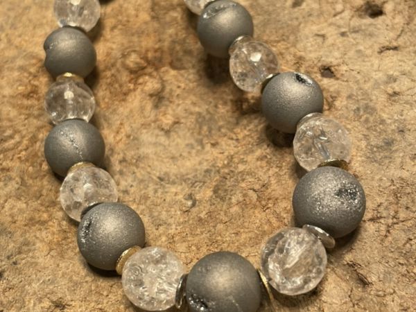 Collier mit Brillantbesatz und Aquamarin | Goldschmiede Hornung Groen